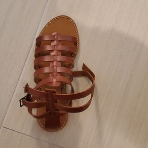 Brown gladiator sandals